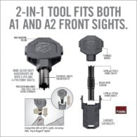 two - in - 1 tools both at and a 2 front sights