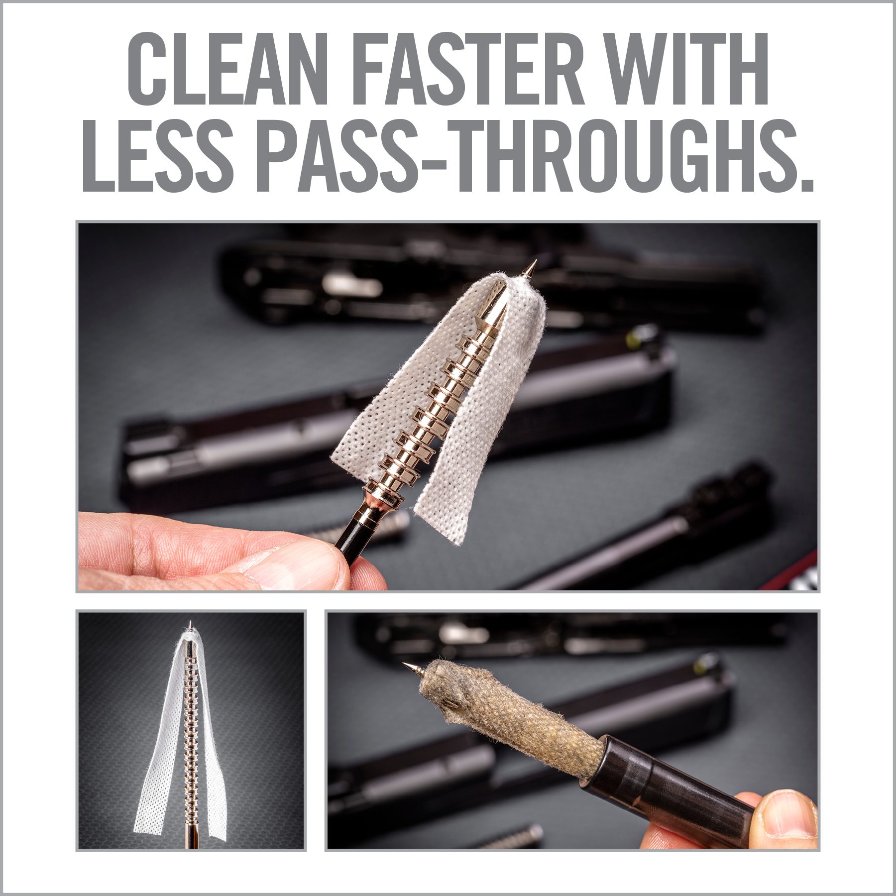 the instructions for how to clean faster with less pass - throughs