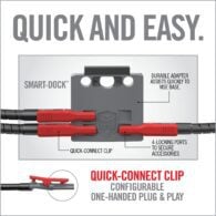the quick connect clip is an easy way to charge your phone