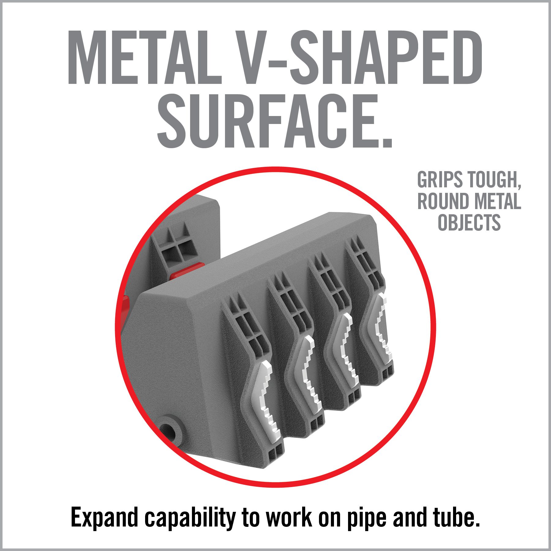 an ad for metal v - shaped surfaces