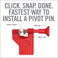 a red tool with instructions for how to use it