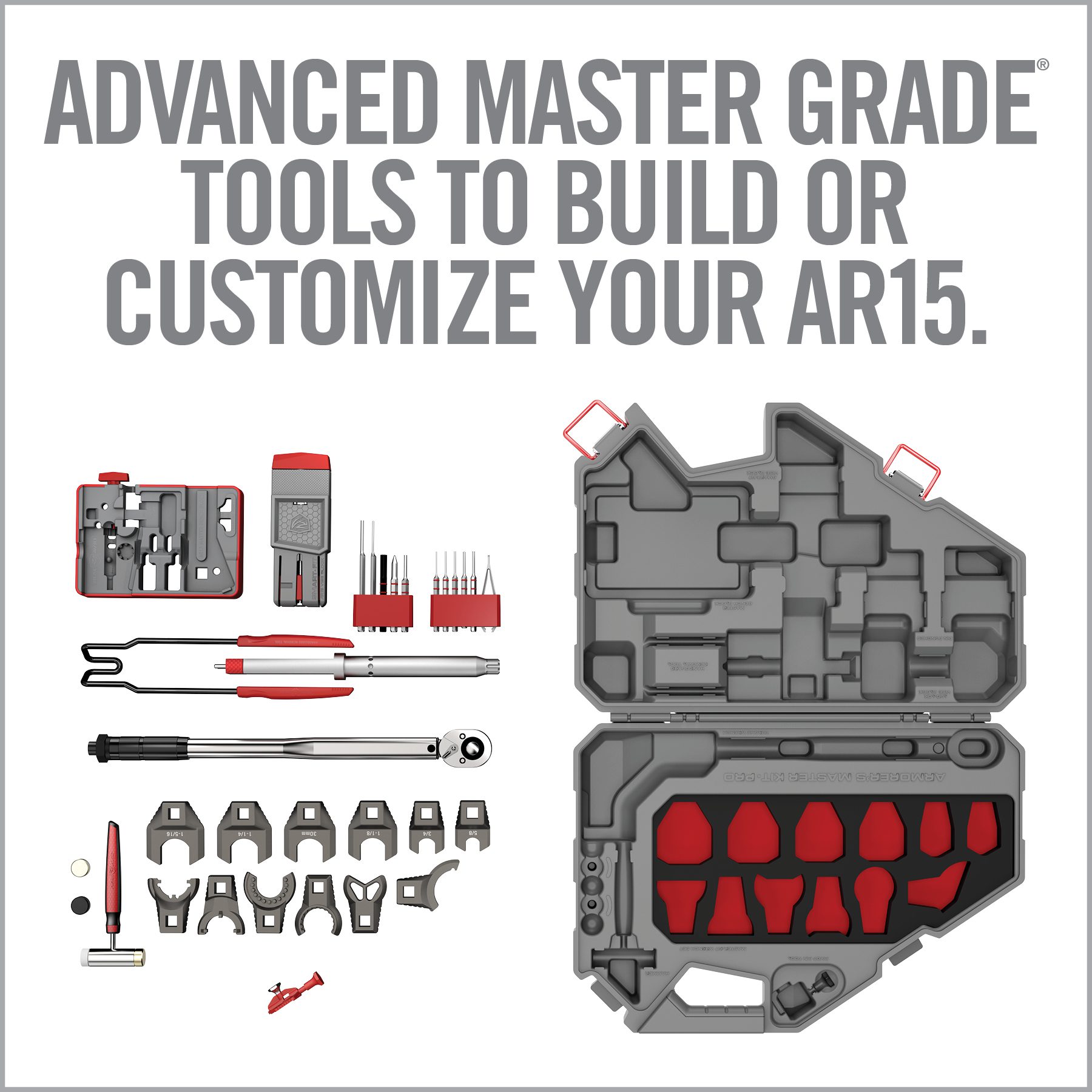 a poster with tools to build or customize your art
