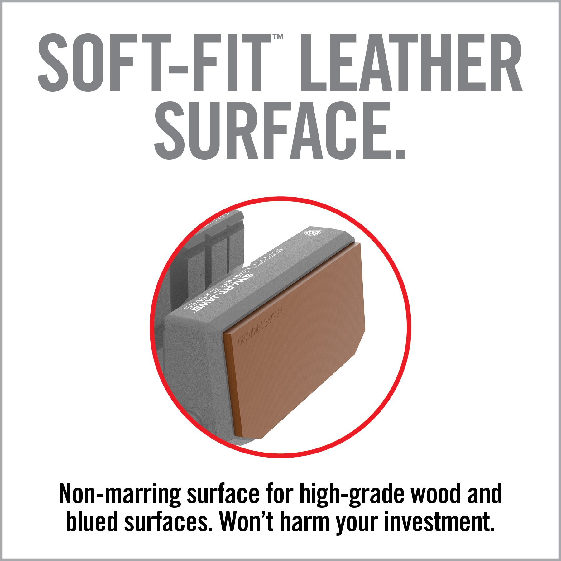 a poster with an ad for soft - fit leather surface