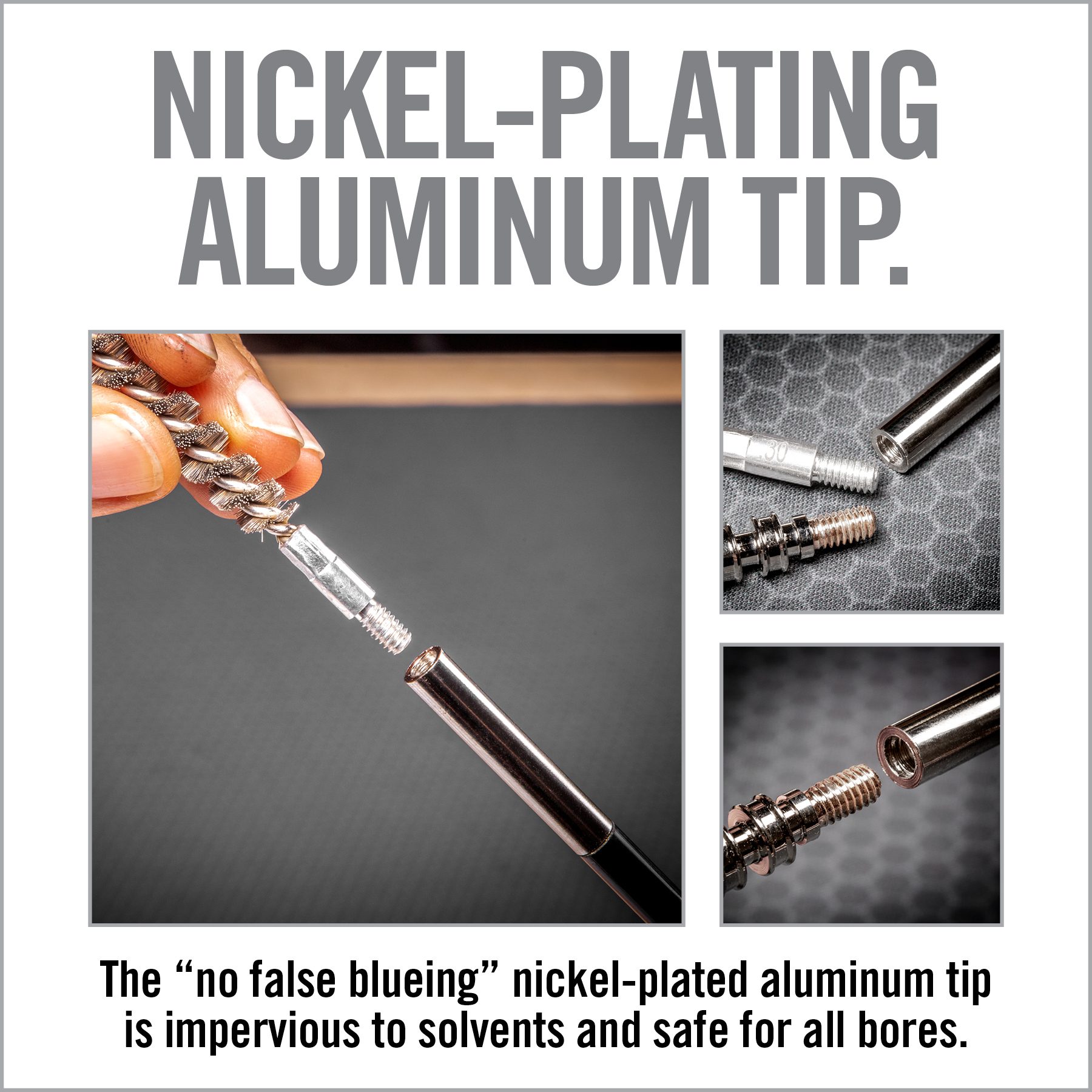 a poster with instructions on how to use an aluminum tip