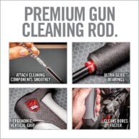the instructions on how to use a gun cleaning rod