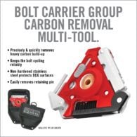 a red and white flyer with instructions on how to use a multi tool