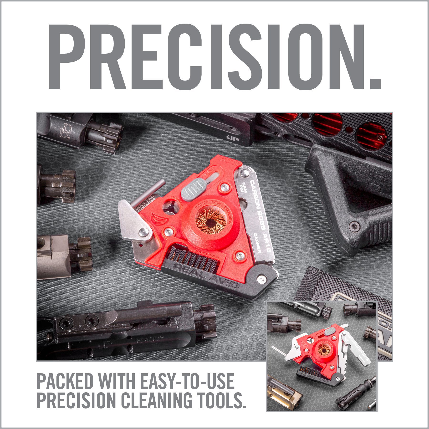 the cover of precision magazine shows various tools