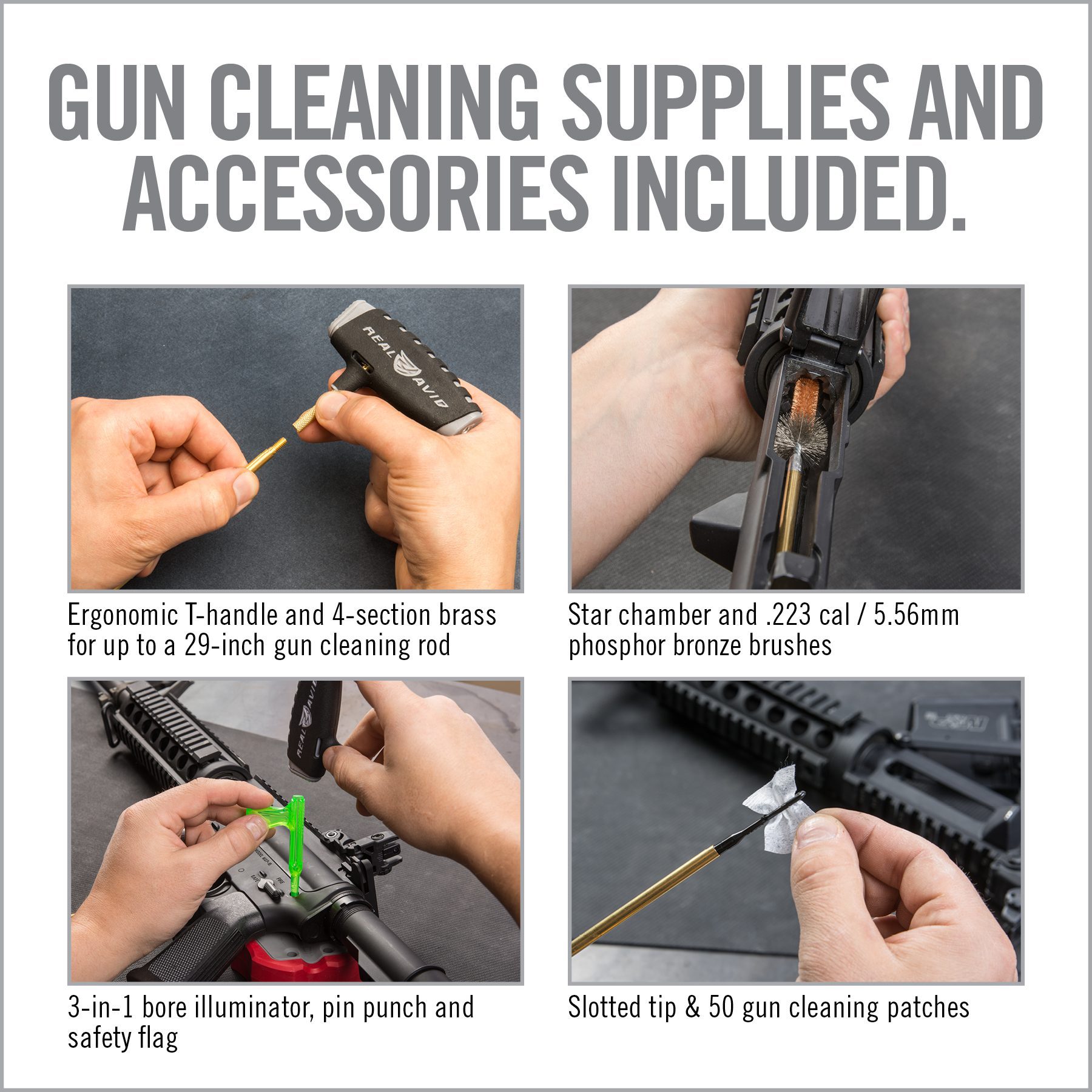 the instructions for how to clean guns