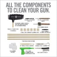 a poster with instructions on how to clean your gun