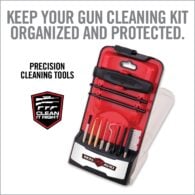 a tool kit with tools in it and the words keep your gun cleaning kit organized and protected