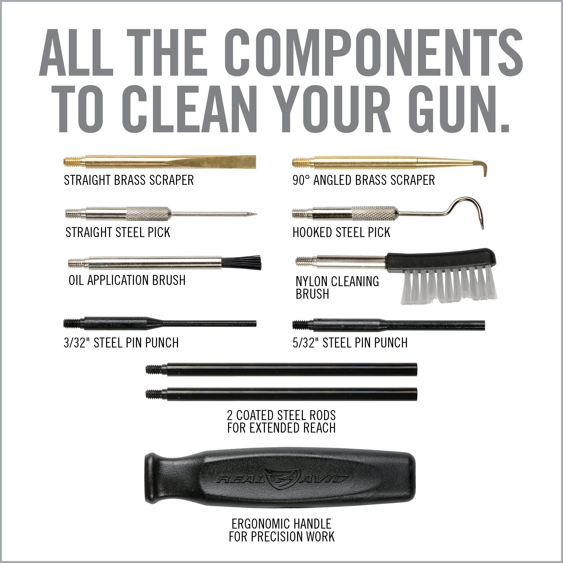 a poster describing how to clean your gun