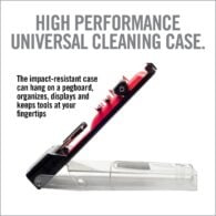 an advertisement for a high performance universal cleaning case
