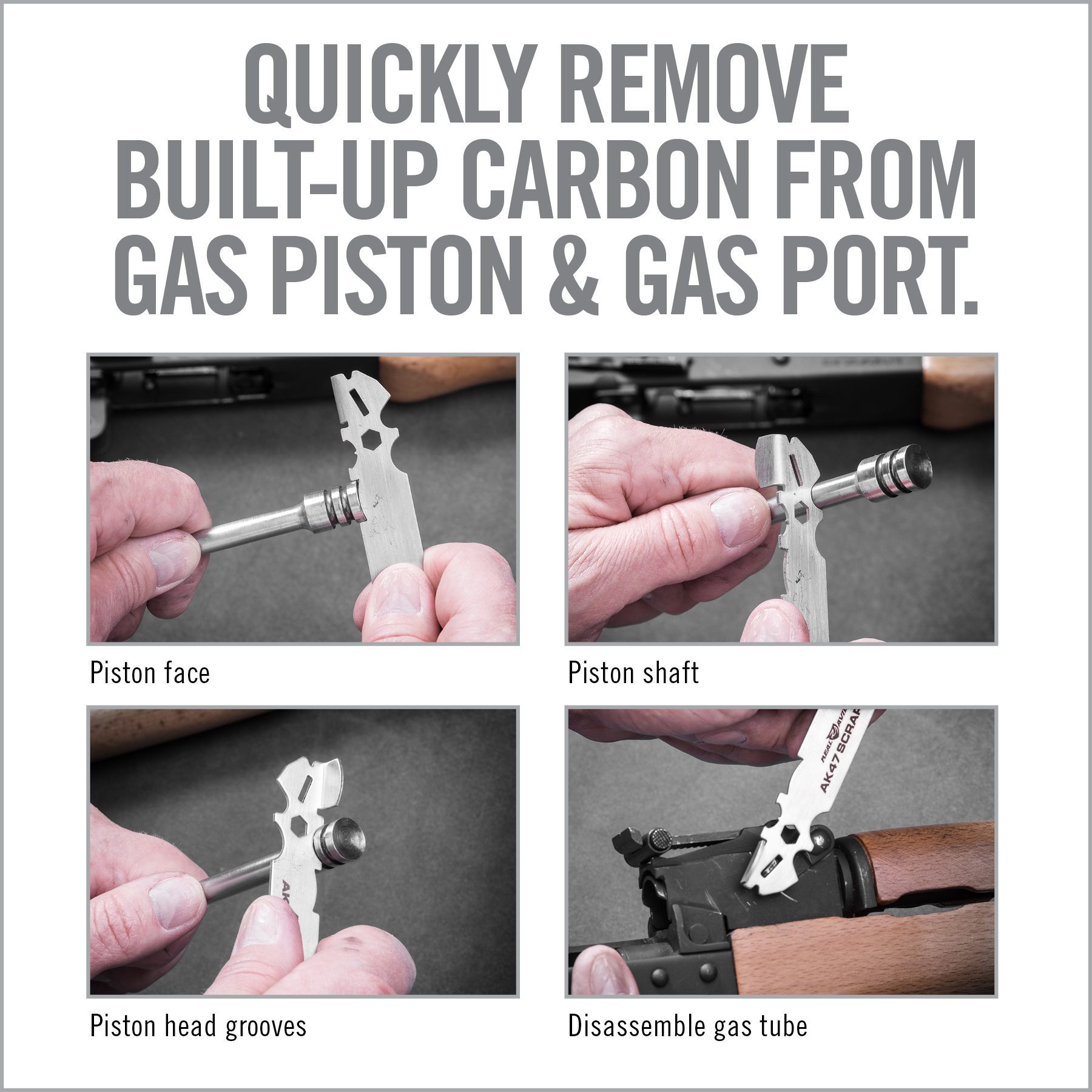 the instructions for how to remove a gas gun