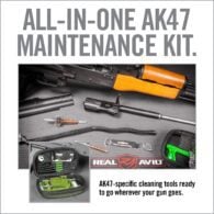 an advertisement for the real avid gun maintenance kit