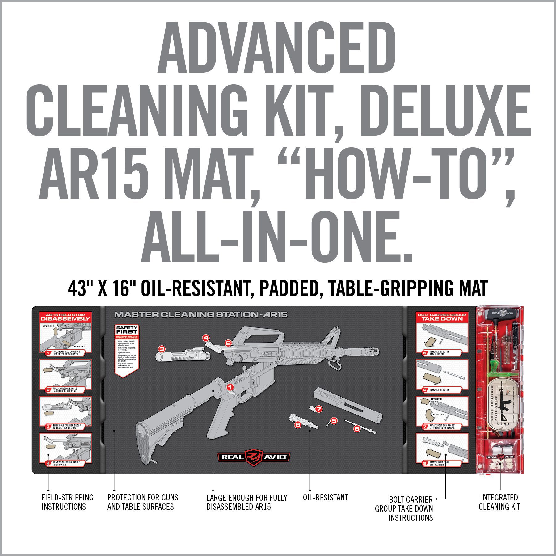 the instructions for how to clean an ar - 15 rifle