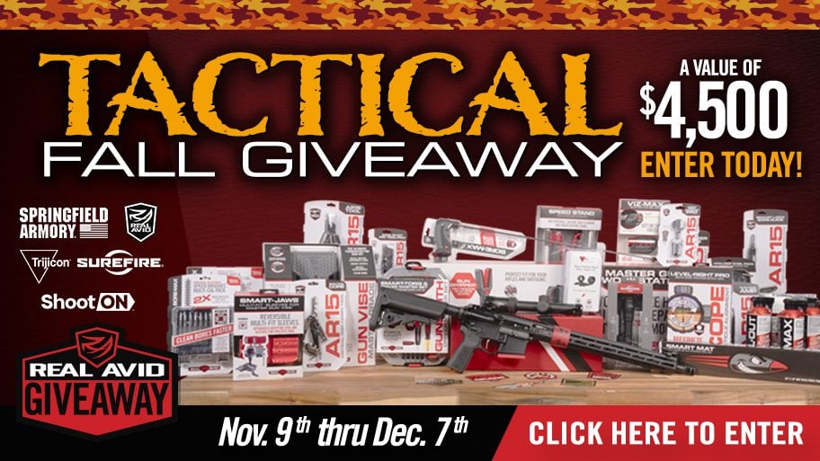 a poster advertising a gun giveaway
